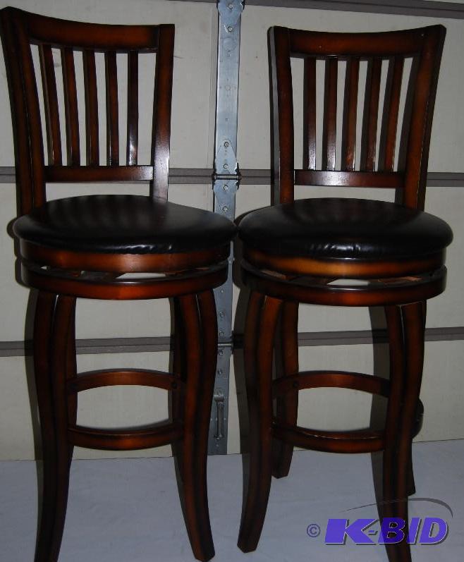 Pair of Castle Creek Swivel Barstools, 29 s...