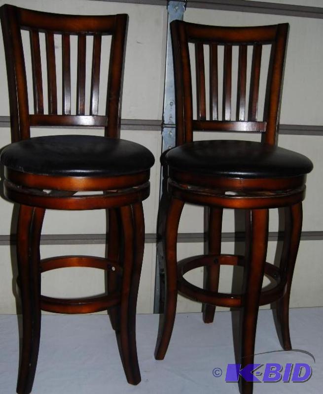 Pair of Castle Creek Swivel Barstools, 29 s...