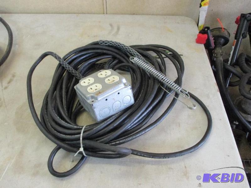 Electrical drop cord, heavy duty, 12 ga, 3 wi...