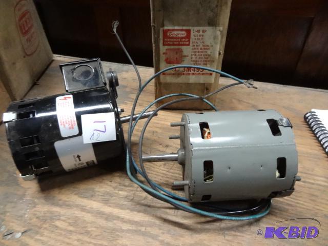 lot 17 image: Fasco electric motor. 115 volt. 1550 RPM. 716...