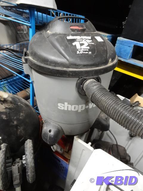 lot 34 image: Shop Vac quiet plus series 12 gallon 5 HP sho...