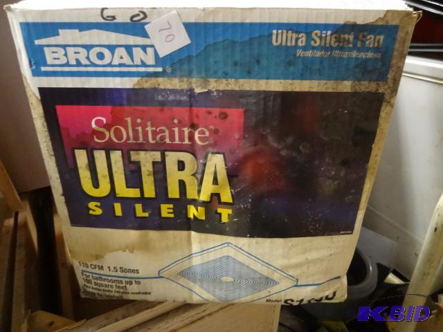 lot 70 image: Broan Solitaire ultra silent ventilator fan. ...