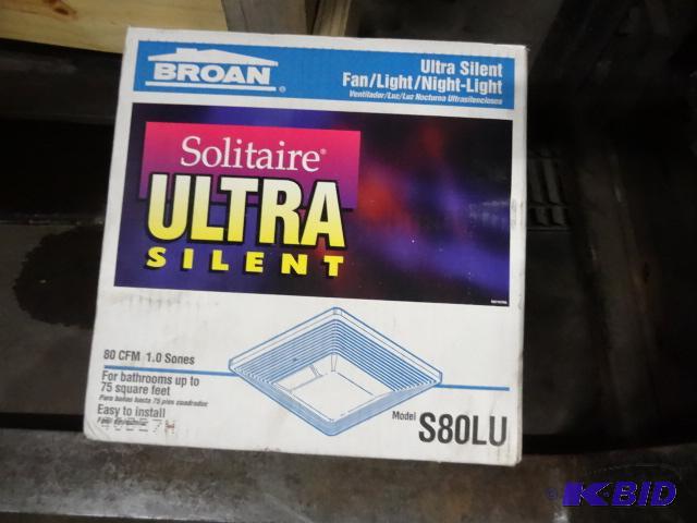lot 71 image: Broan Solitaire ultra silent ventilator fan. ...