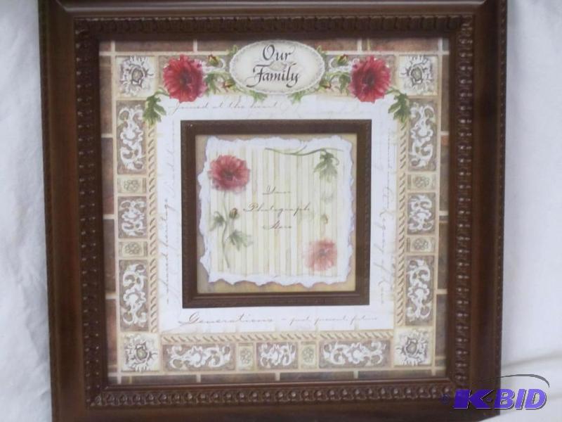 NEW  Decroative Frame Picture Our Family