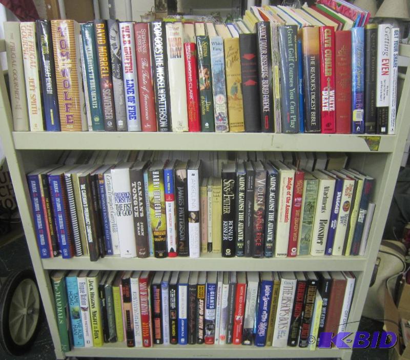 3 Shelves of Books - Shelf Not Included