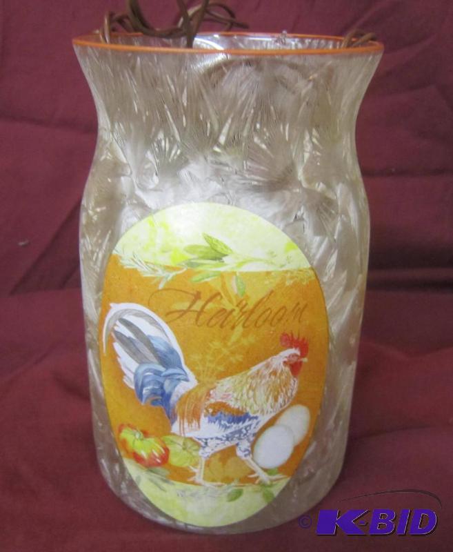 NEW  7 High Lighted Rooster Electric Lamp
