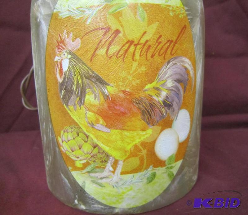 NEW  7 High Lighted Rooster Electric Lamp