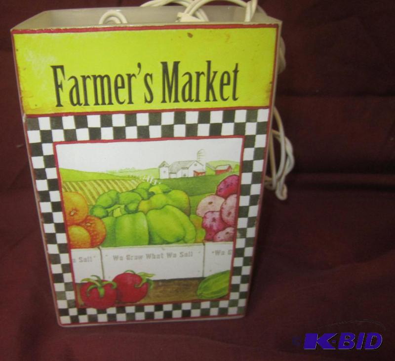 NEW  6 High Lighted Farmer Market Electric Lamp