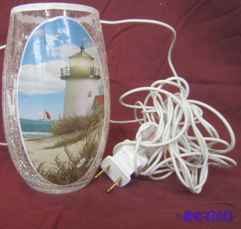 NEW  5 12 High Lighted Electric Lamp Lighthouse