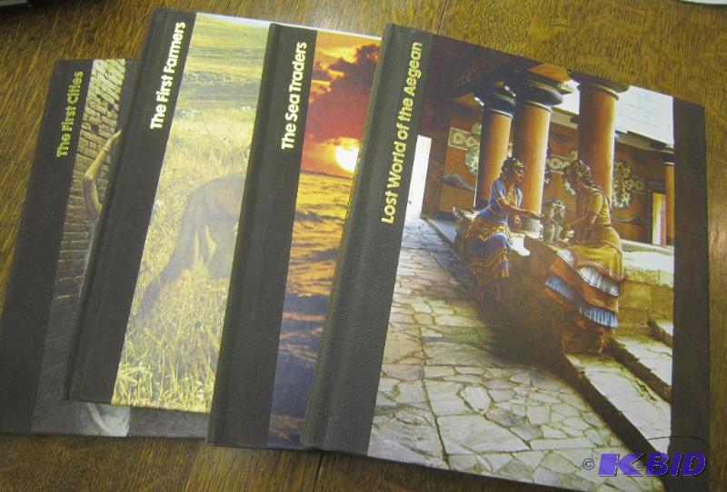 4 Books - Lost World of the Aegan  The Sea Traders  The First Farmers  The First Cities