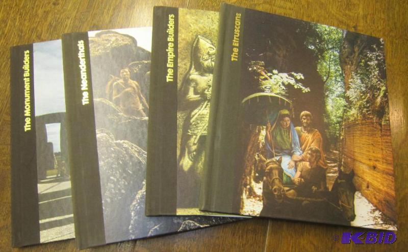 4 Books - The Etruscans  The Empire Builders  The Neanderthals  The Monument Builders