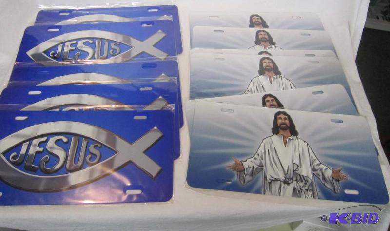 NEW 10 Signs - 5 Jesus Blue and 5 Jesus