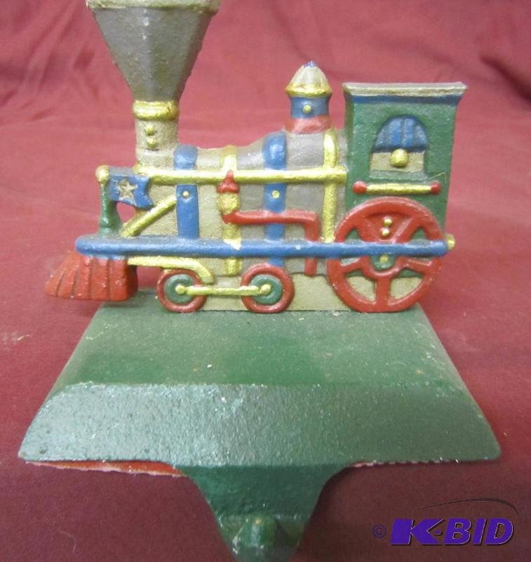 Collectible Train Engine Stocking Holder Midweest of Cannon Falls