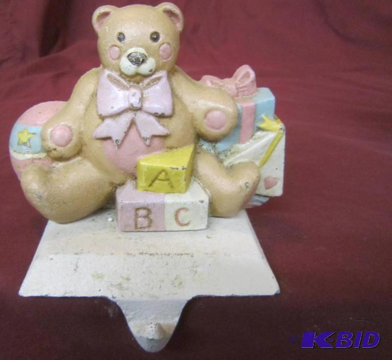 Collectible Bear ABC Stocking Holder Midweest of Cannon Falls