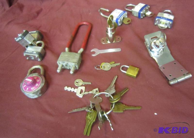 Misc Lot - Pad Locks, Keys, ETC
