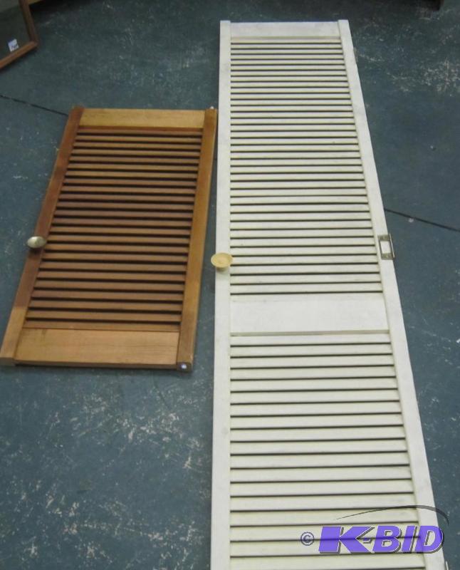 2 Shutters (1 Cream and 1 Brown)