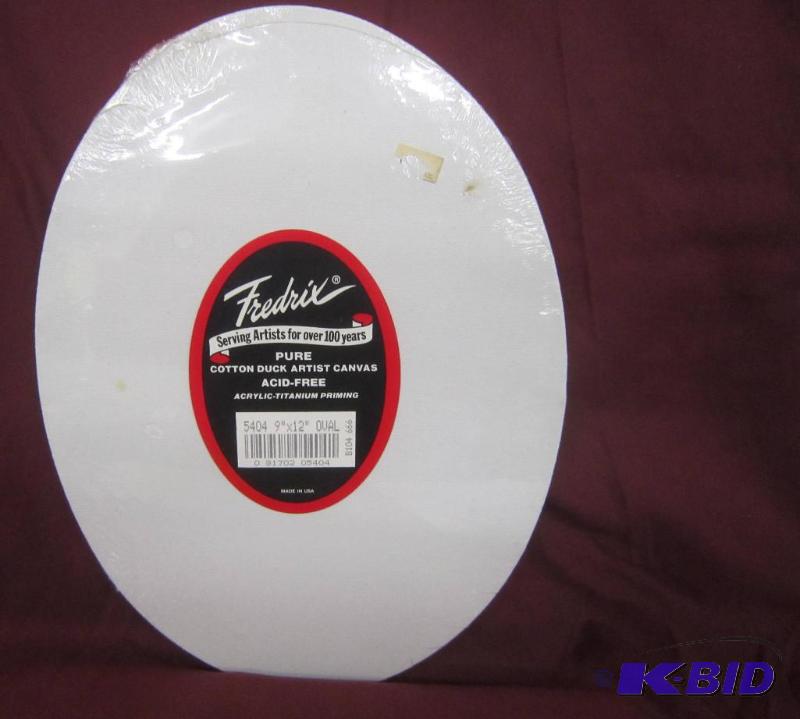 NEW  Sealed Oval Canvas Boards - 9 x 12 Acid Free