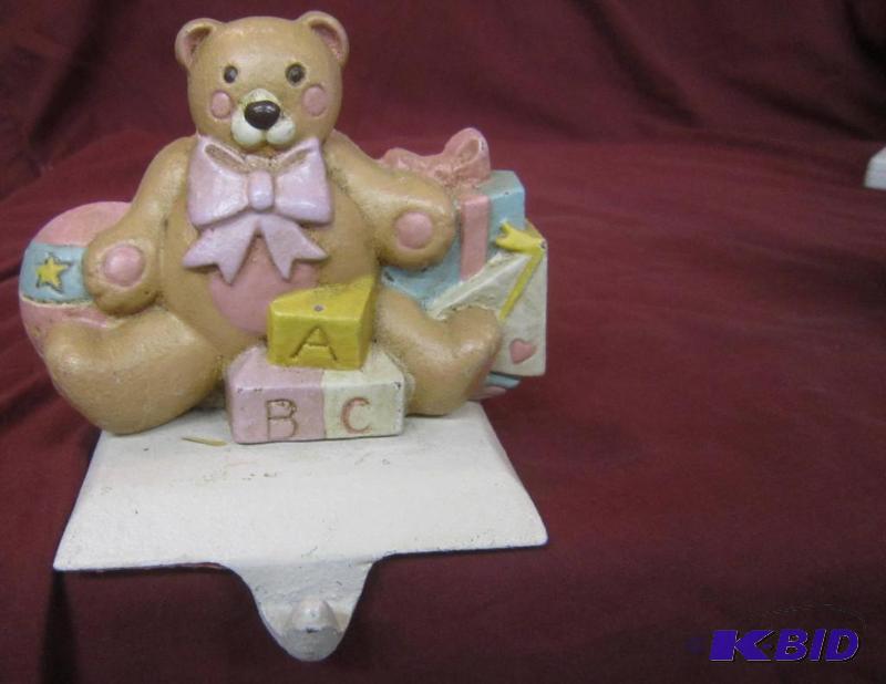 Collectible Bear ABC Stocking Holder Midwest of Cannon Falls