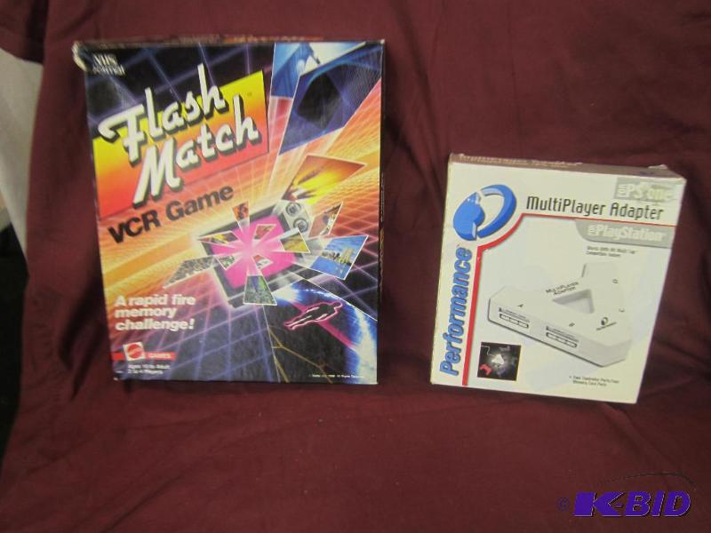 Games - Flash Match VCR Game and Mutli Player Adapter For Play Station PS one