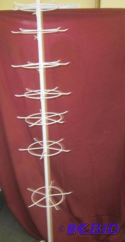 White Metal Spin Rack - Great for Displaying Ornaments and  or Jewelry