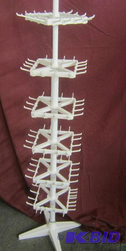 Store Display Spinner Rack for Ornaments, Keychains or Jewelry - Adjustable Hooks