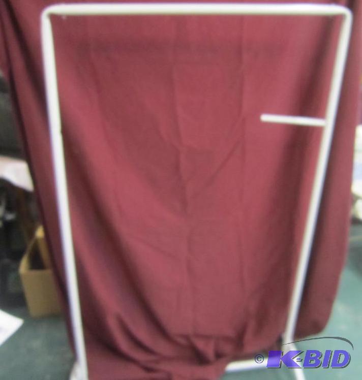 Display Rack for Clothes or Linens White Metal