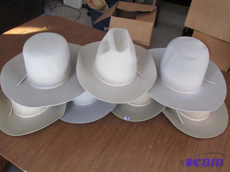 lot 100 image: 7 Western Hats -7 38