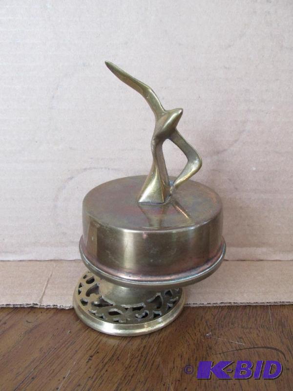 lot 130 image: Beautiful Brass Music Box