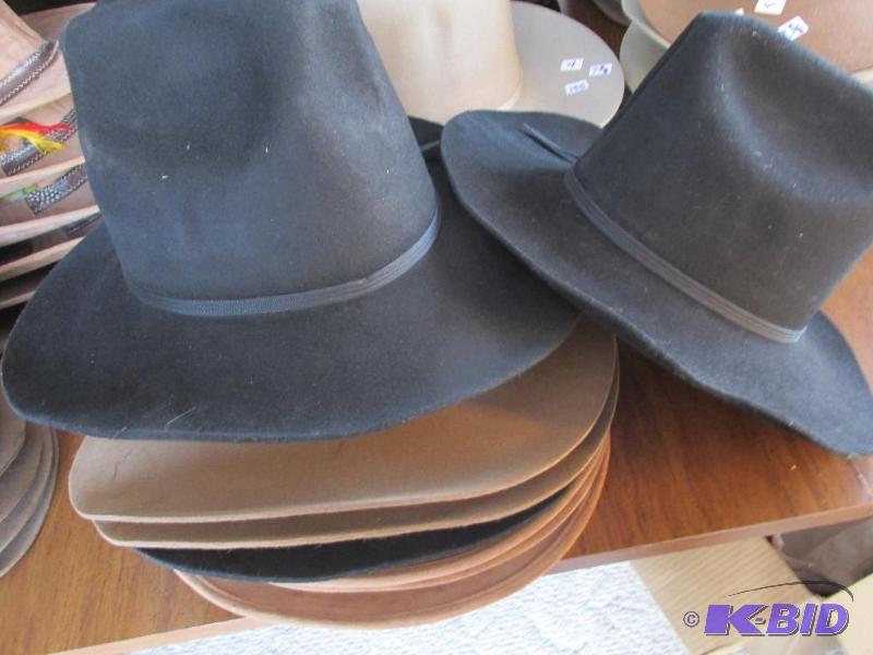 lot 136 image: Western Hats  - 8 total