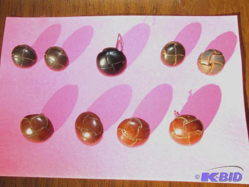 lot 139 image: Leather Buttons