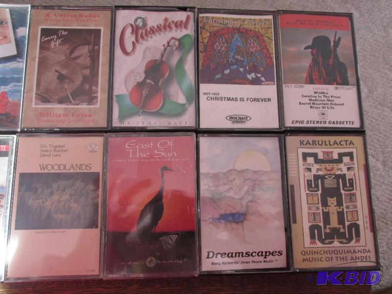 lot 14 image: Cute Little Basket of JOY filled with Cassettes