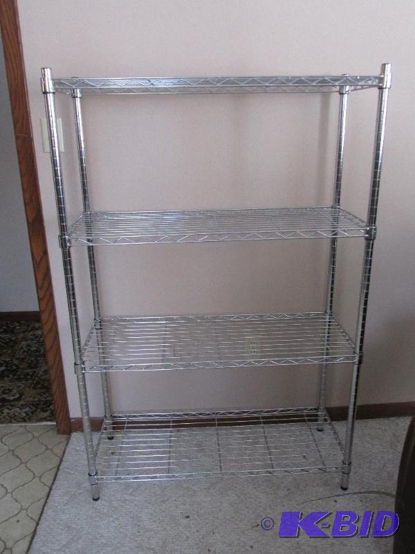lot 177 image: NSF - Sturdy Metal Shelf