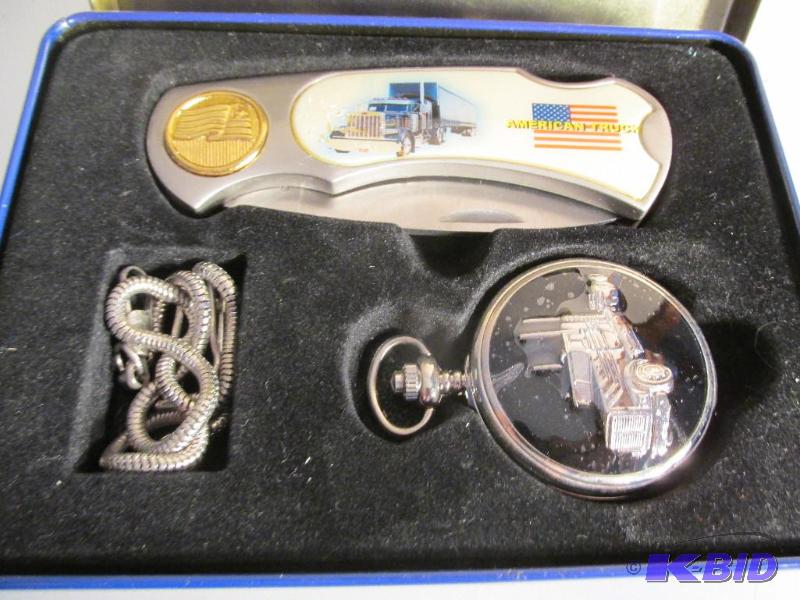 lot 193 image: Big Rig Watch and Knife Set