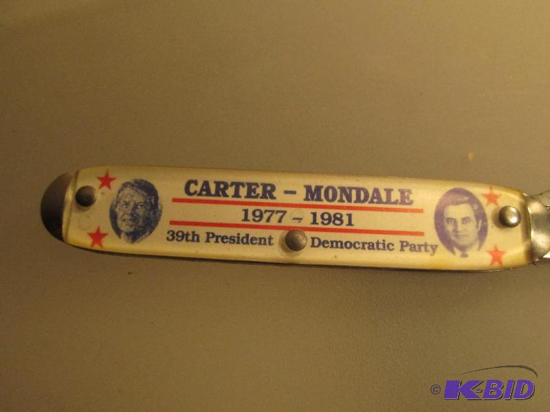 lot 204 image: Vintage -- Carter and Mondale - Pocket Knife
