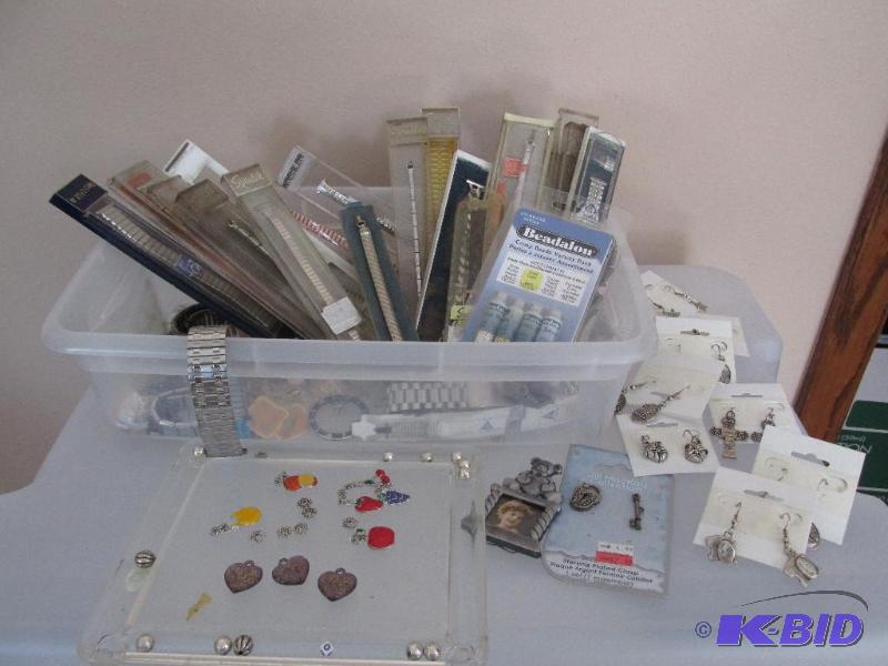 lot 237 image: Large Lot of Watch Bands, etc