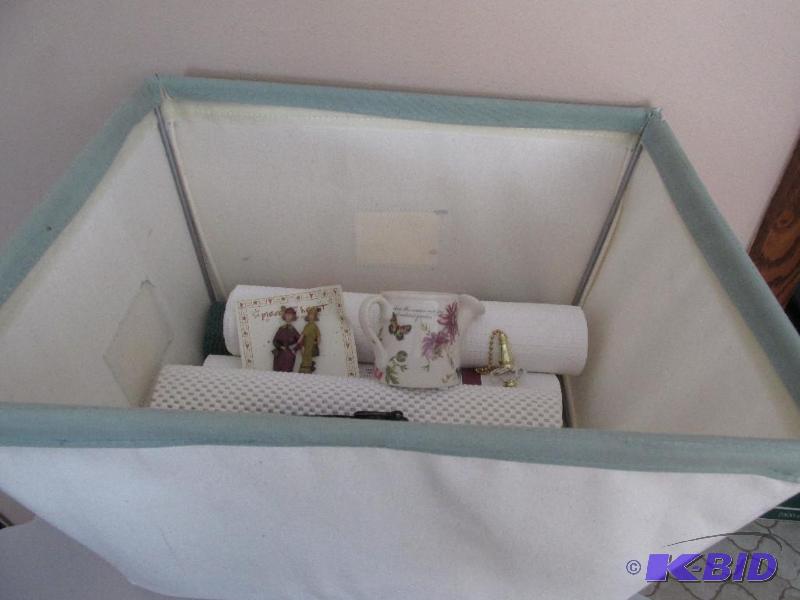 lot 240 image: Cloth Basket full of Household stuff