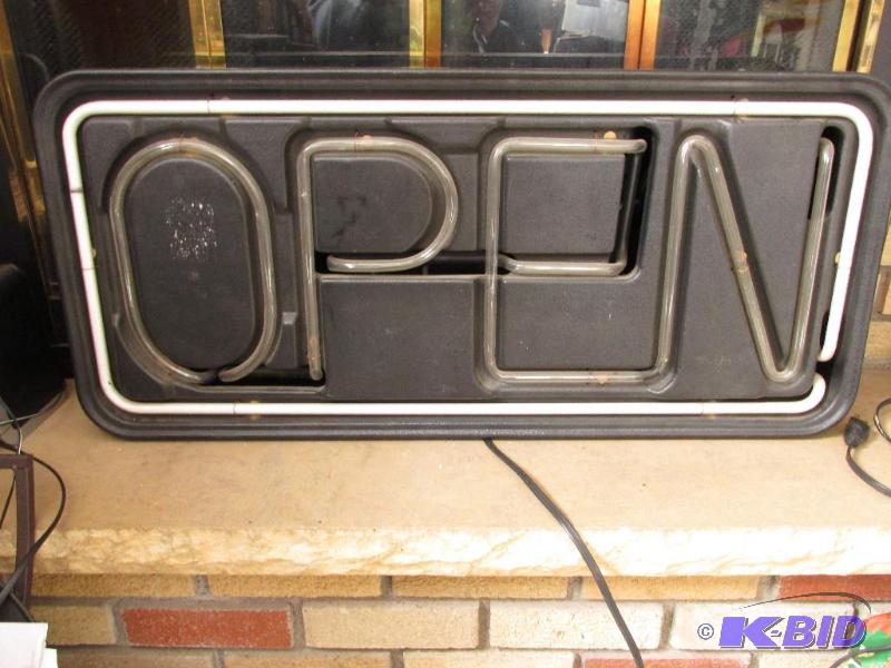 lot 44 image: OPEN SIGN
