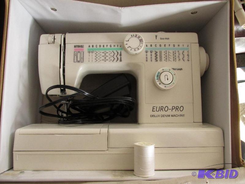 lot 76 image: EURO-PRO Portable Sewing Machine