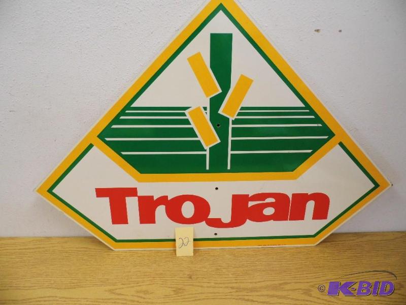 lot 22 image: Trojan Wooden Sign