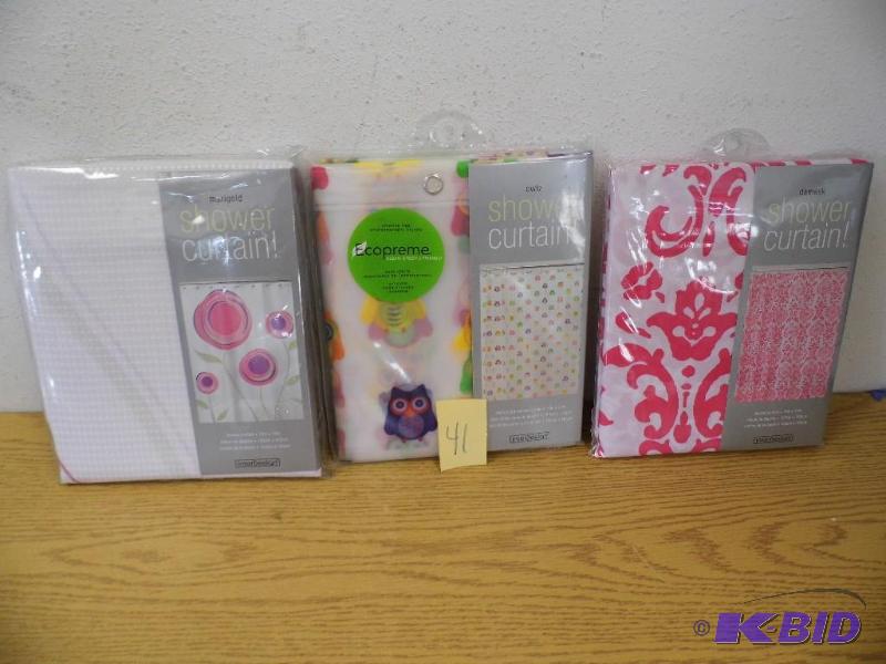 lot 41 image: 3 New Shower Curtains