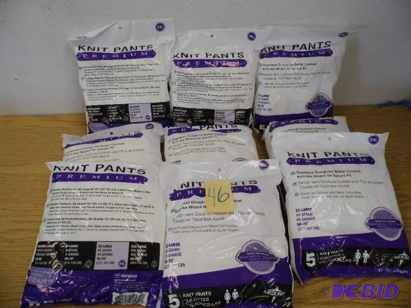 lot 46 image: 9 Packs Knit Pants - Premium XXL