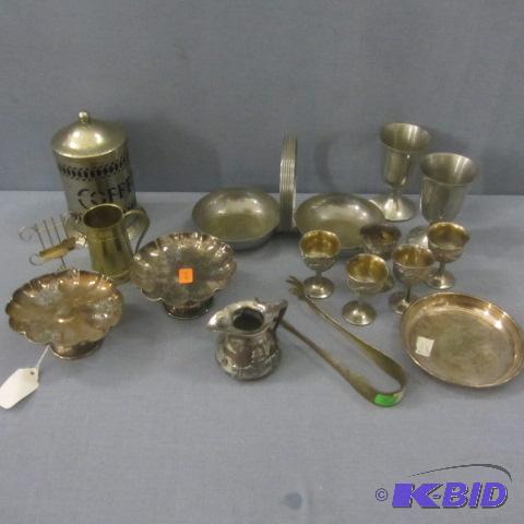 lot 100 image: Silver & Pewter