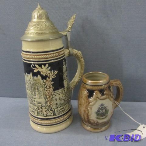 lot 104 image: Pair Steins