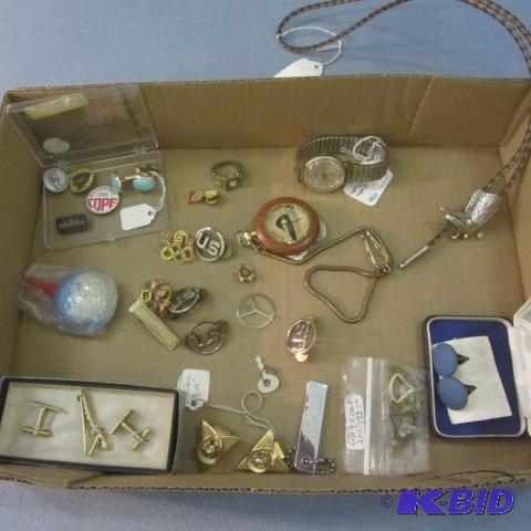 lot 133 image: Mens Costume Jewelry