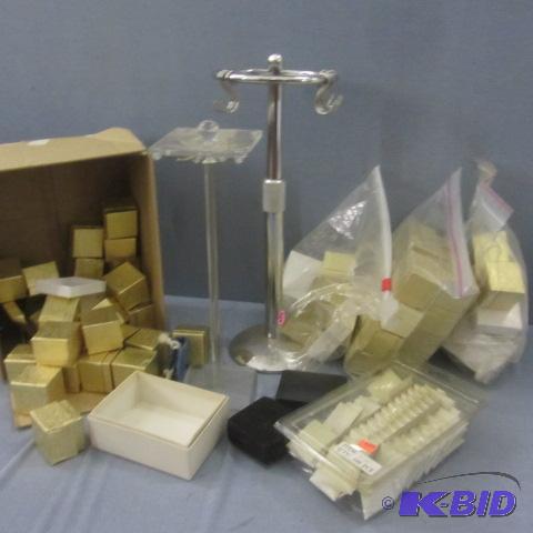 lot 135 image: Jewelry Gift Boxes, Stands
