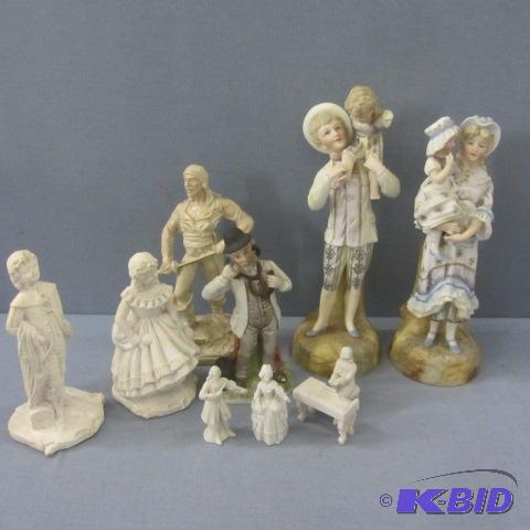 lot 163 image: Plaster & Bisque Figures