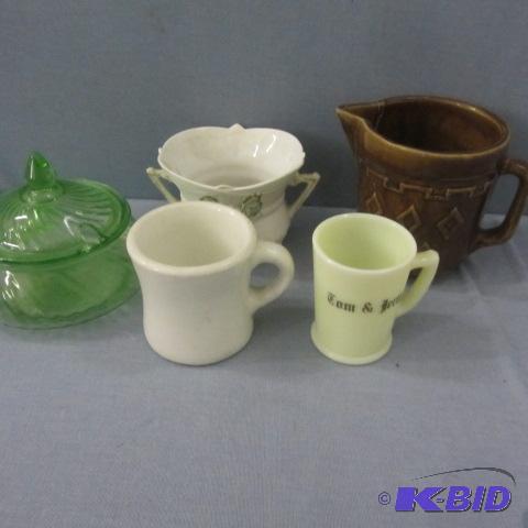 lot 168 image: Lefton, Depression Glass