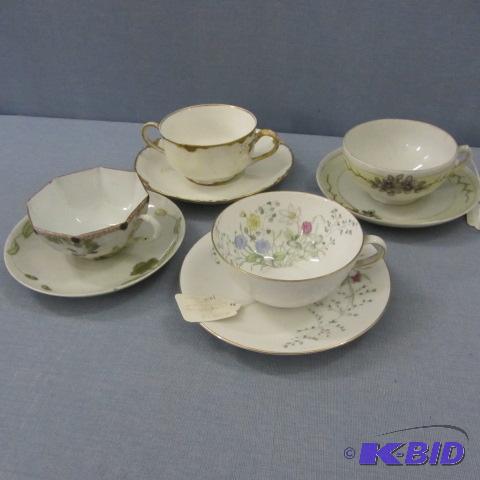lot 17 image: Fancy China Tea Cups