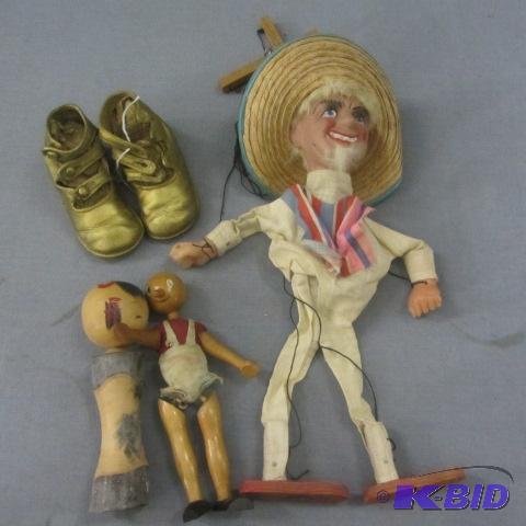 lot 215 image: Marionette, Pinocchio, Wood Doll