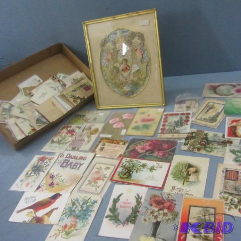 lot 235 image: Vintage Holiday Postcards